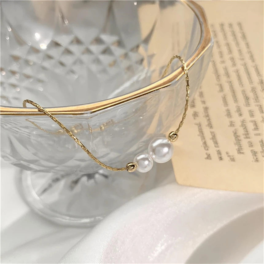 Pulseira Ajustável Perolada