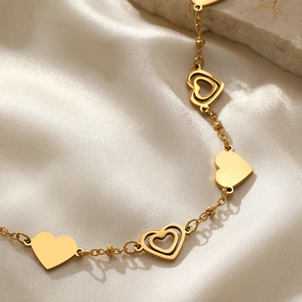 Pulseira Ajustável Coração Delicado