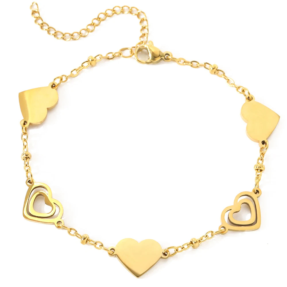 Pulseira Ajustável Coração Delicado