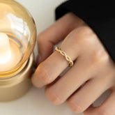 Anel Luxury cravejado com Zircônia