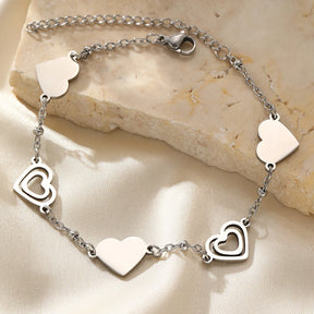 Pulseira Ajustável Coração Delicado