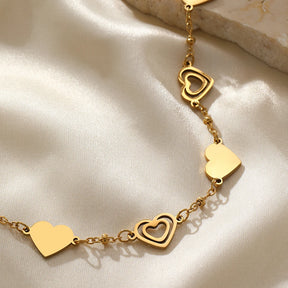 Pulseira Ajustável Coração Delicado