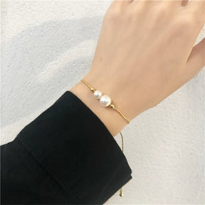 Pulseira Ajustável Perolada