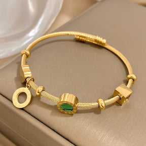 Pulseira Ajustável Romana 18K