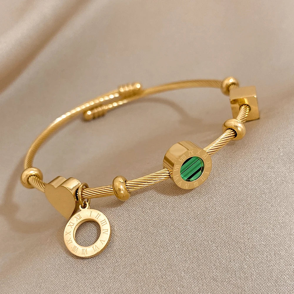 Pulseira Ajustável Romana 18K