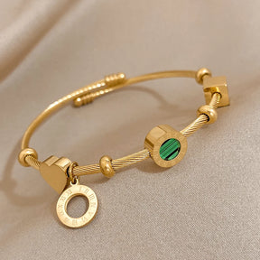 Pulseira Ajustável Romana 18K