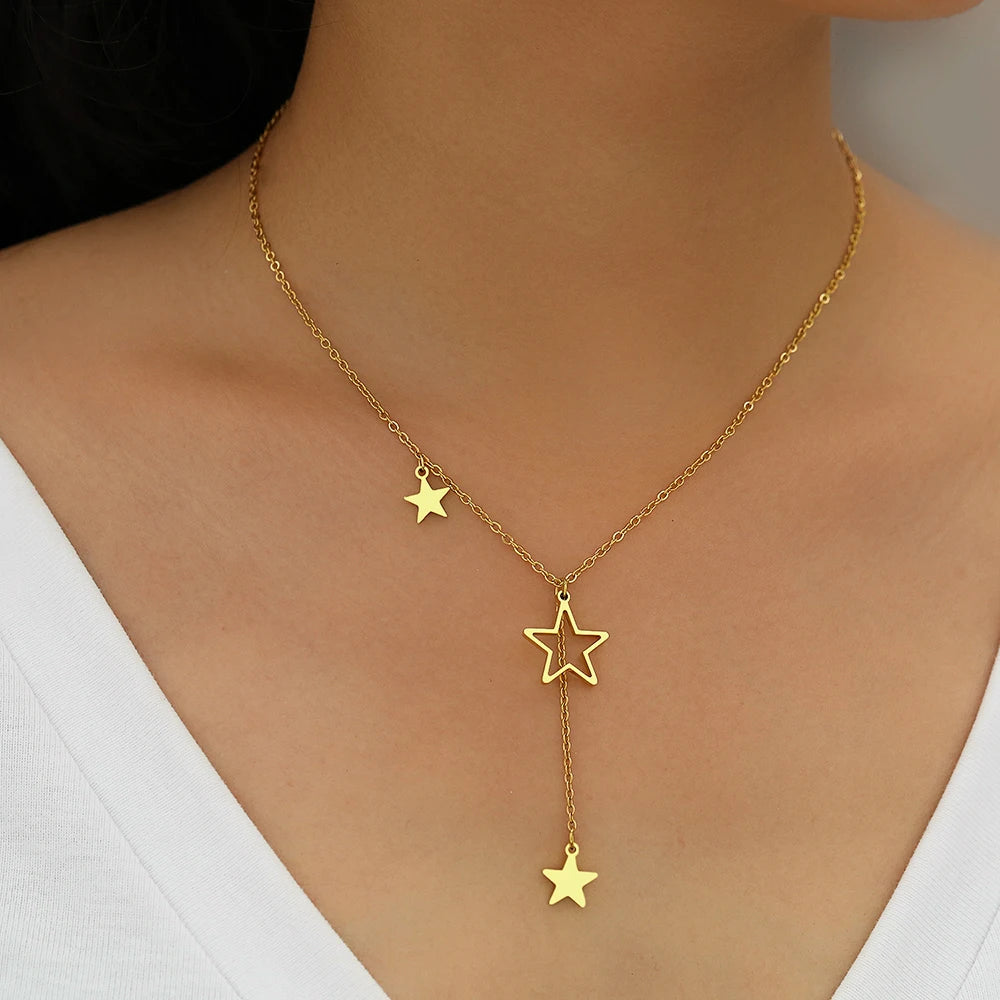 Colar Estrelas Delicadas Luxury